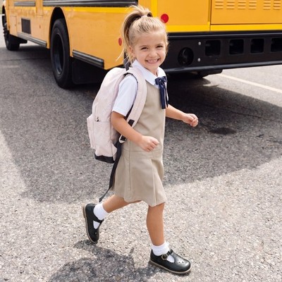 Toddler Girls Dress Shoes Mary Jane Flats Anti Slip School Uniform Ballet Shoes