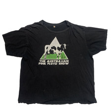 The Australian Pink Floyd Show Cow Tour T-Shirt  L Vintage Distressed