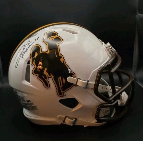 Josh Allen Autographed Wyoming Cowboys Mini Helmet Buffalo Bills