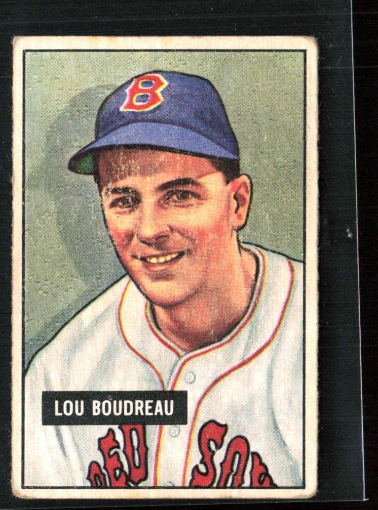 Lou Boudreau 1951 Bowman B #62 Boston Red Sox