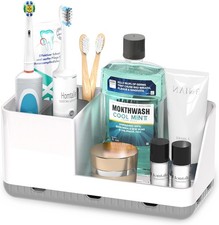 Toothbrush Holders for Bathroom Counter - Detachable Bathroom Organizer