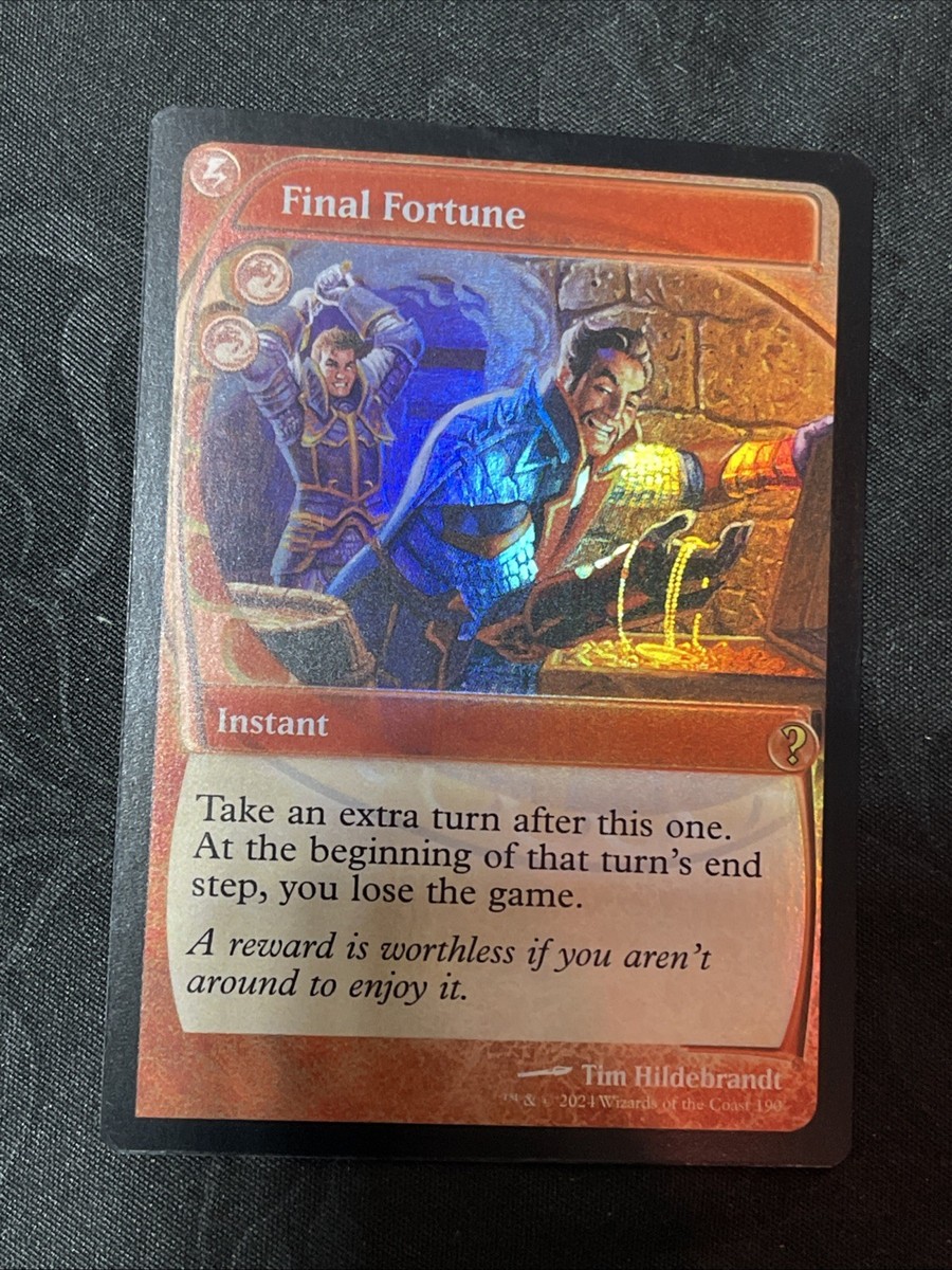 MTG MB2 最後の賭け/Final Fortune 未来枠Foil Final Fortune (Future Sight) #190 (Foil) (NM) Mystery Booster 2
