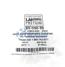 Corning 95-050-99 Unicam LC OM2 50um MM Fiber Optic Connector STSI