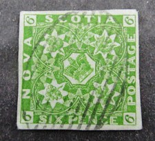 nystamps Canada Nova Scotia Stamp # 4 Used UN$1000 VF F6x566