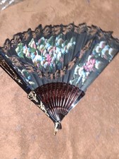 Vintage Black Lace Fan.