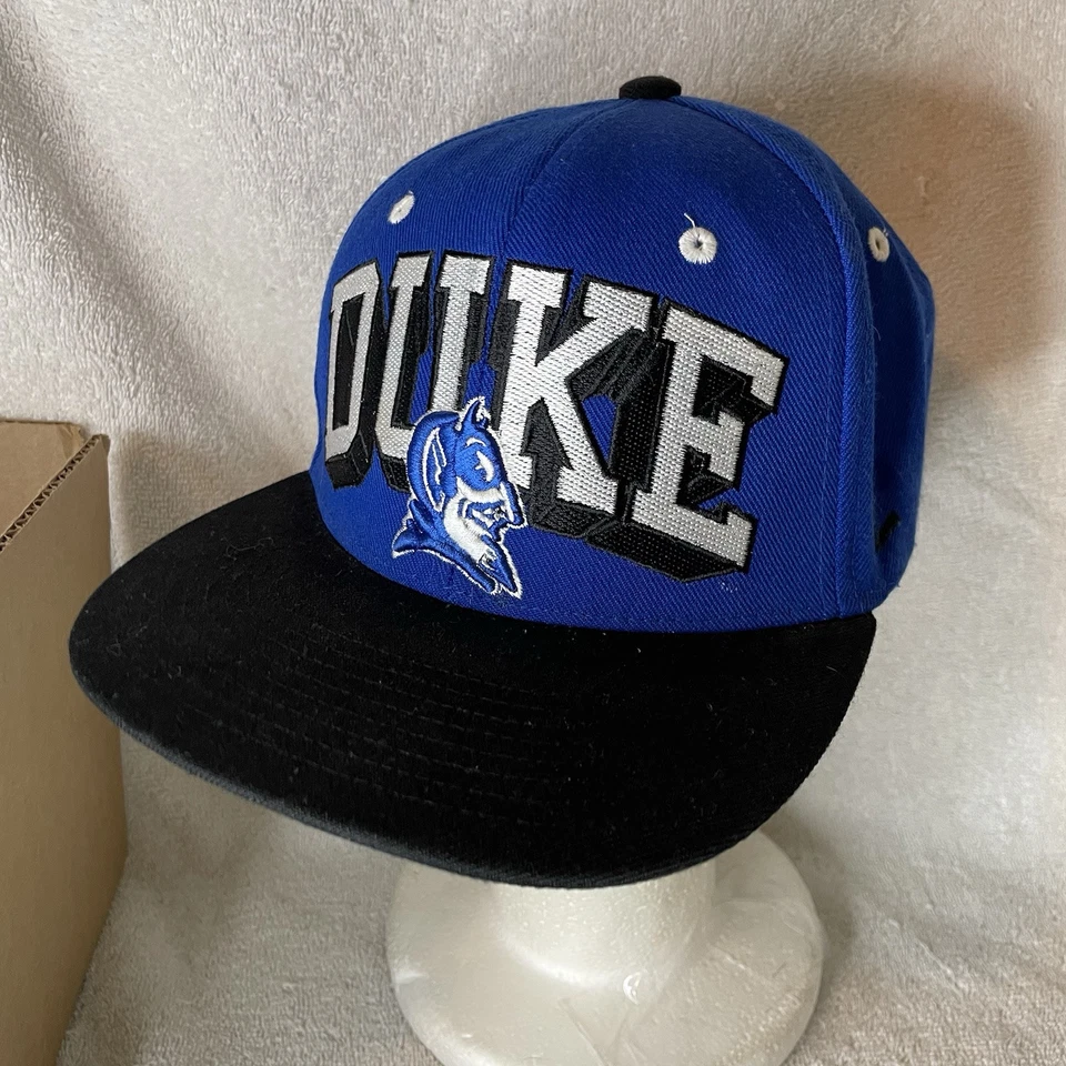 VINTAGE Duke Blue Devils NCAA Zephyr Wool Flat Bill Snapback The Z Hat Cap RARE - Image 2 of 4