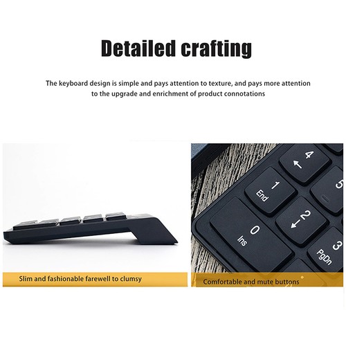 Mini USB Slim Wireless Numeric Keyboard 2.4G 18 Keys Digital Keyboard - Photo 4/9
