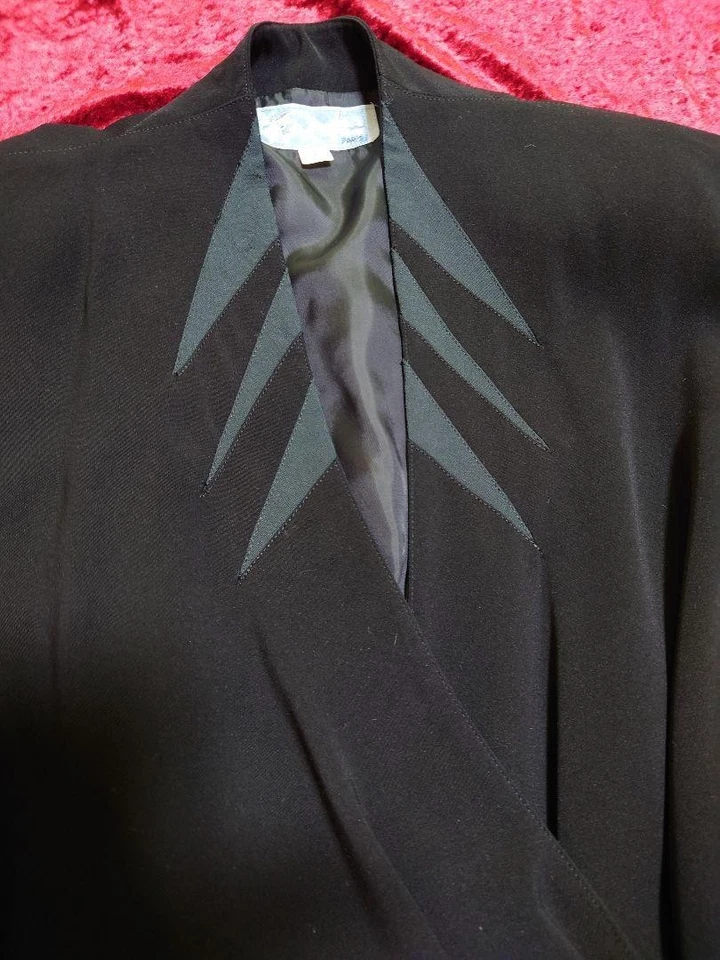 Винтажный Thierry Mugler платье архив редкая хорошее состояние размер 7AR/S сделано в Японии-- - Изображение 3 из 4