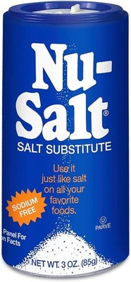 Nu-Salt Sodium-Salt Substitute, 3oz Shaker Bottle (Pack of 1)