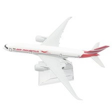 1：400 16cm A350 Air Mauritius Airplane Model  Alloy Simulation Plane Bar Decor c