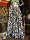 Indian 100% Cotton Green Tiger Safari MAXI African Boho Tropical Forest Skirt — photo 3
