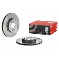 2X Brembo Bremsscheiben 256Mm InnenbelÜFtet Vorne Passend FÜR Opel Karl