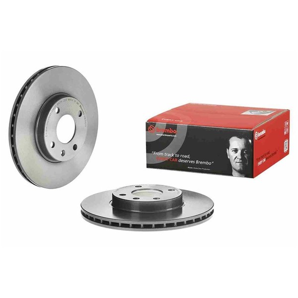 2X Brembo Bremsscheiben 256Mm InnenbelÜFtet Vorne Passend FÜR Opel Karl-image
