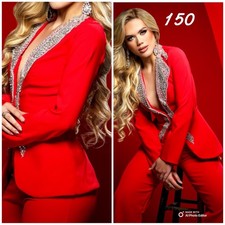 Rhinestone Elegant Blazer set