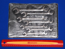 Snap-on New 7 Piece Metric 3060 Four-way Angle Open-end Wrench Set Vsm807b Snap-on New 7 Piece Metric 3060 Four-way Angle Open-end Wrench Set Vsm807b