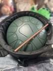 Green Steel Tongue Drum Analog Steel w/ Mallet & Carrying Case — photo 1