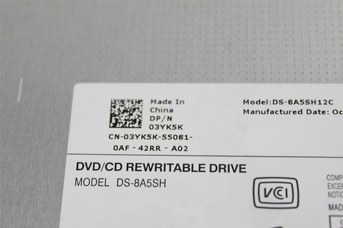 Dell Optiplex 380 DS-8A5SH DVD/CD Rewritable Drive 03YK5K 3YK5K - Picture 2 of 3