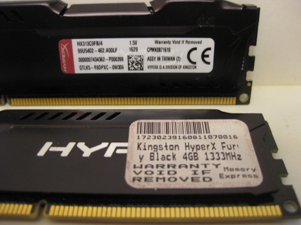 Kingston Hyper X Fury 4GB HX313C9FB/4 1X4GB DDR3 PC3 10600 1333MHZ Memory Ram - Image 3 of 3