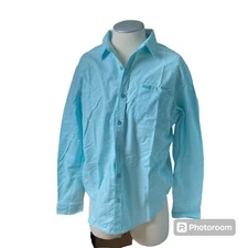 RRJ Rough Rider Jeans Shirt XL Button Down Mens Regular Fit One-975