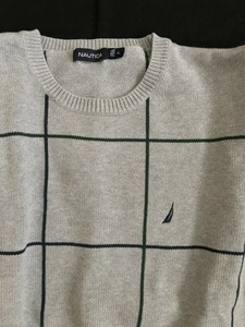 gray patterned nautica sweater men s size extra large xl nautica sweater size chart