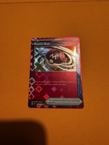 Master Ball 153/162 Rare ACE SPEC Pokemon Scarlet & Violet Temporal Forces - Picture 1 of 3