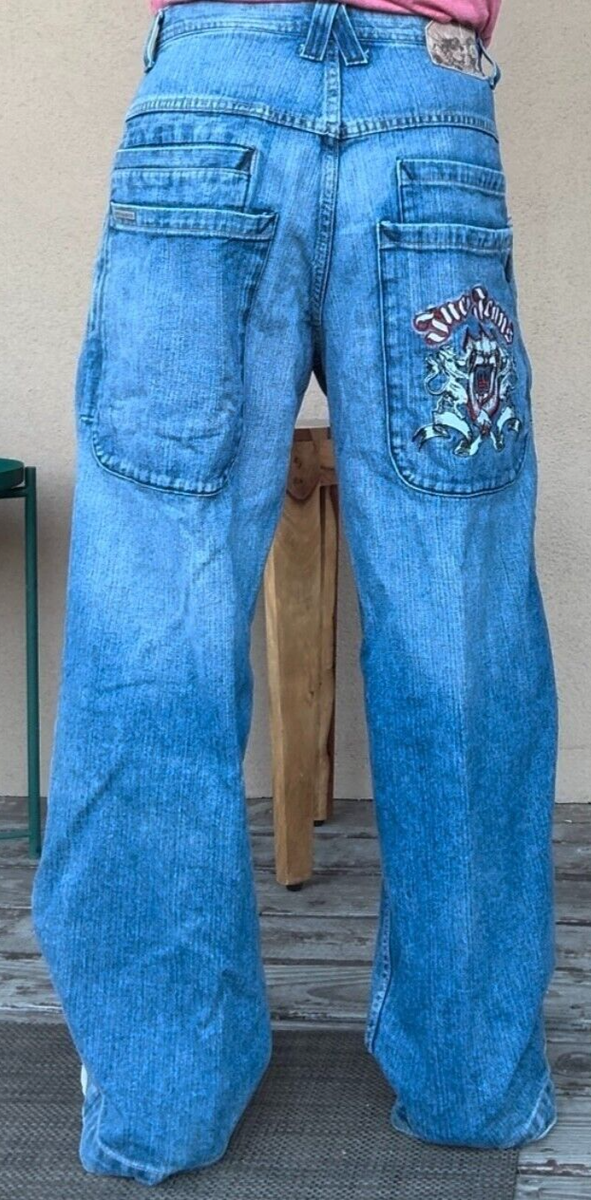 1990's JNCO Men's Jeans 32x30 Rave Vintage Hipster 100 1990's JNCO Men's Jeans 32x30 Rave Vintage Hipster 100