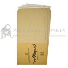 C4 Size Book Wraps Tenvowrap Carboard Mailing Postal Boxes 312 x 250 x 74mm