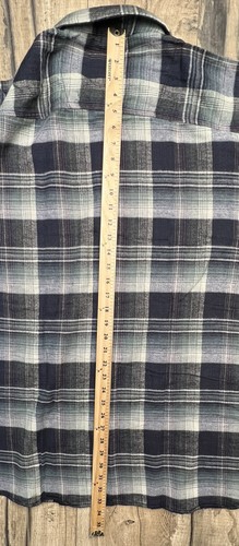 Vintage Flannel Shirt Mens 3xl Deadstock Plaid 90s Grunge Button Wilderness NWT - Picture 9 of 11