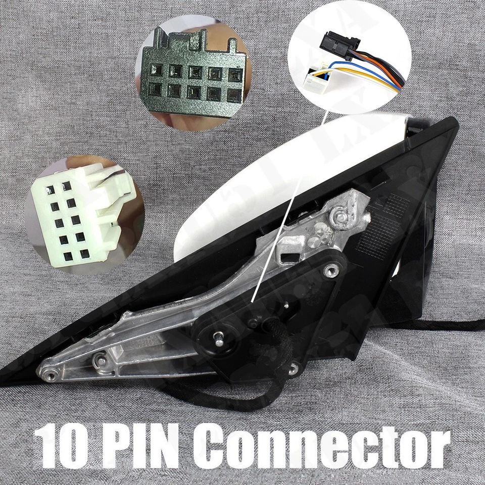 Espejo retrovisor lado derecho derecho pintado blanco 10 pines lado derecho mercedes-benz w222 2014-2020 Foto 4 de 4