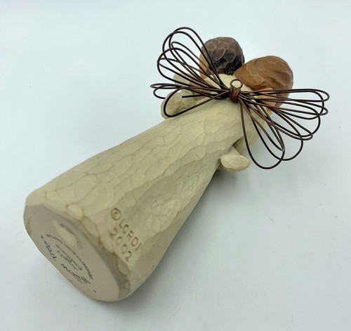 2002 Demdaco Willow Tree “Angel's Embrace” Holding Baby Figurine 4.75" No Box - Picture 10 of 13