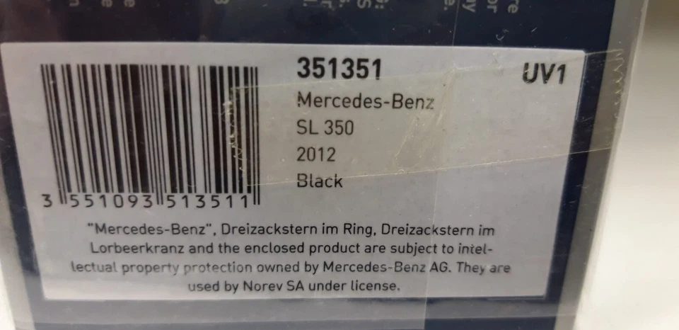 Norev Mercedes Benz SL 350 black 2012 1/43 351351 - Immagine 3 di 3