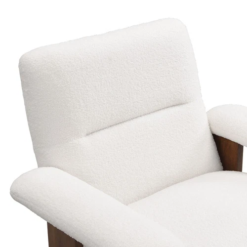 Modern Accent Chair with Ottoman Mid Century Lounge Chair with Footrest Armchair - Picture 15 of 16