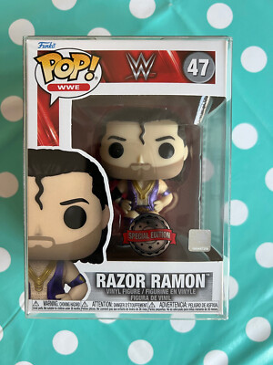 Funko Pop! Vinyl WWE Razor Ramon 47 Special Edition Pop Protected Figur