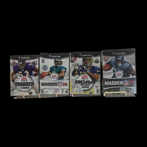 Nintendo Game Cube Game Lot Madden 2005’2006’2007 & NCAA 2005 Football Complete - Picture 3 of 19