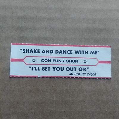 CON FUNK SHUN Shake And Dance With Me JUKEBOX STRIP Record 45 rpm 7''