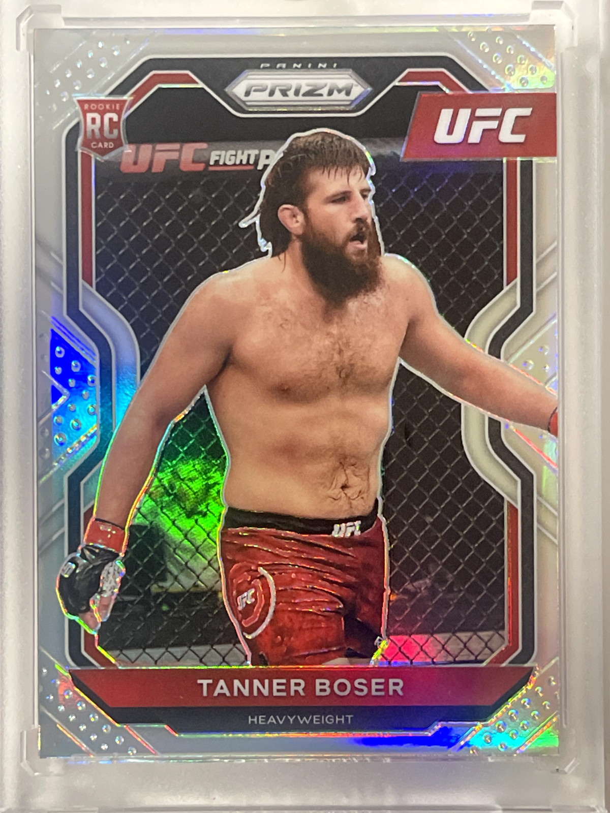 2021 Panini Prizm UFC Silver Prizm Tanner Boser #91 Rookie RC
