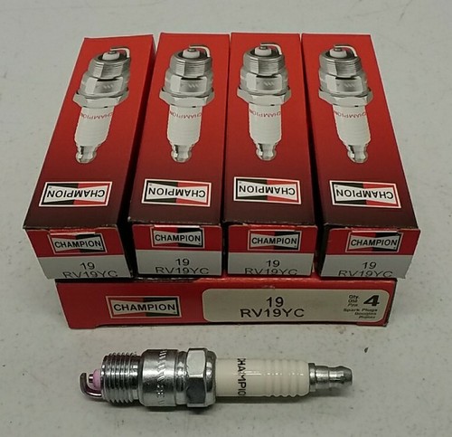 19 Champion Copper Plus Spark Plugs RV19YC – Reliable Ignition (4-Pack)