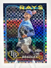 TAJ BRADLEY 2024 TOPPS CHROME X-FRACTOR TAMPA BAY RAYS #83 C