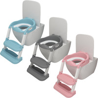 Children Toilet Seat And Ladder Toddler Training Step Up Easy Fold Down Kids UK