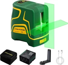 NEW Green Laser Level DIY Cross Line Laser Self Leveling 197ft Cross Line 2.2Ah