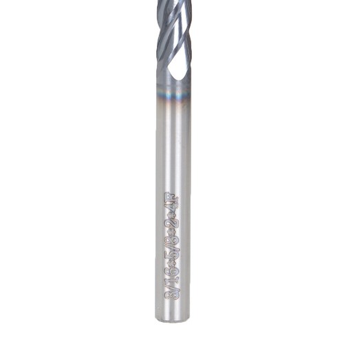 Juego de 5 3/16" 4 flautas 2" longitud total fresa de extremo de carburo regular recubierta de TiALN nueva - Imagen 11 de 15