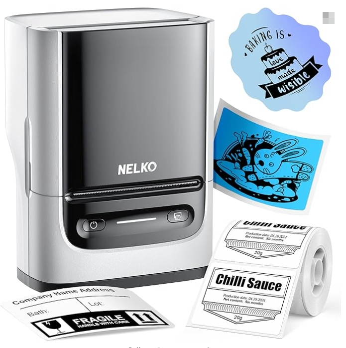 Bluetooth Thermal Label Maker PM220 with Portable Tape Printer