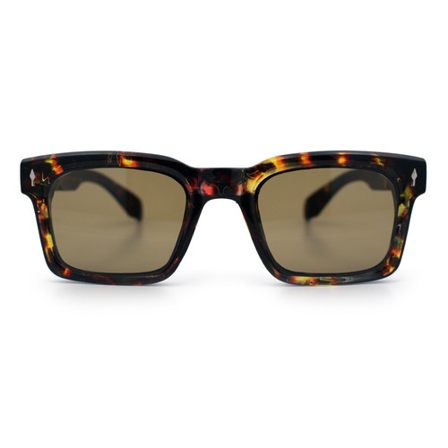 Mens Classy Gentlemanly Retro Thick Horn Rim Plastic Sunglasses - Picture 31 of 39