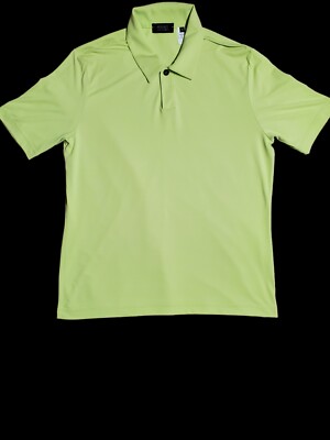 Versace Classic V2 Vintage 90s Neon Green 100% Nylon Polo