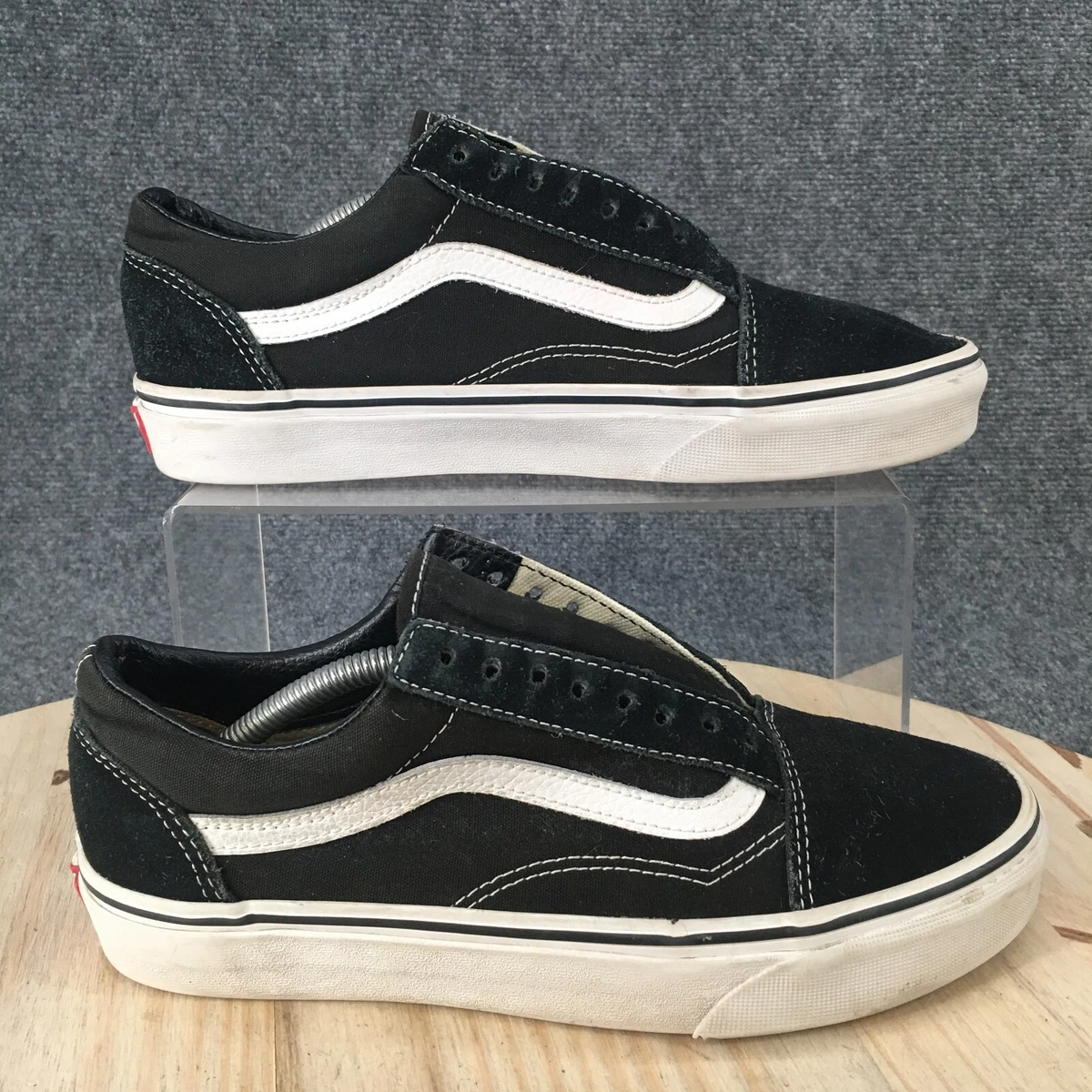 VANS Shoes Mens 7 Womens 8.5 Old Skool Platform Low Sneakers 721356 Black Fabric