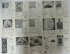 RARE Vtg 1970's MANGELSEN'S CRAFT PATTERN Sheets Instructions Assorted Lot 2