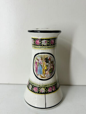 E.P.C Empire Works kleine Keramik Säule Blumenvase mit klassischem Motiv 