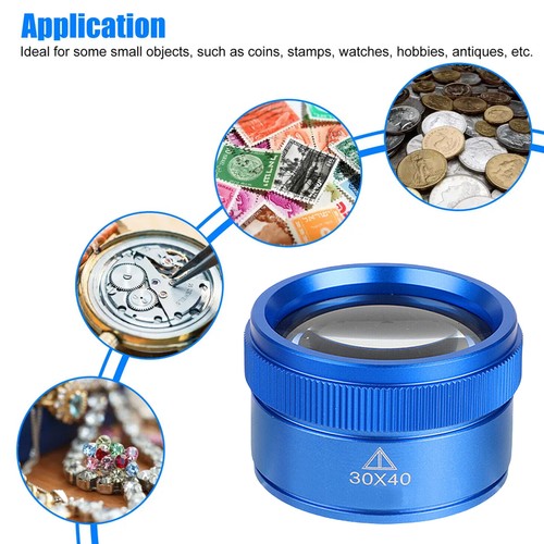 40X30 Magnifying Loupe Jewelry Eye Glass Magnifier Jewelers Loop Pocket US fb - Picture 8 of 9