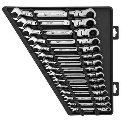 Milwaukee 15-Piece Metric Combination Wrench Set – 8mm To 22mm, Full Polish, Durable Finish