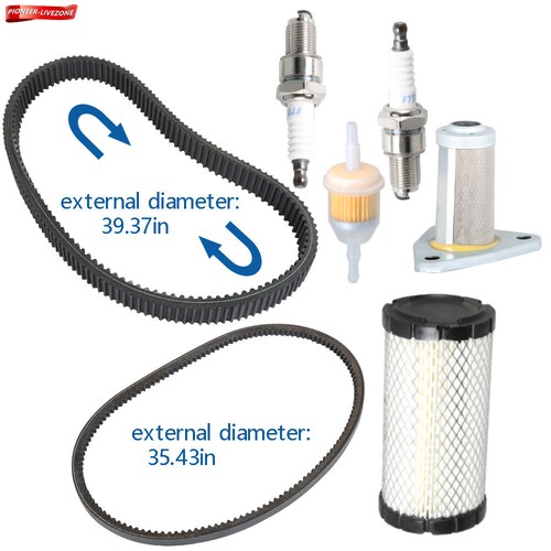 Golf Cart Tune Up Kit & Drive/ Starter Timing Belt For EZGO TXT 1996+ 295/350cc - 第 3/8 張圖片